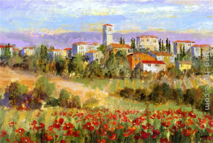 Tuscan Spring I painting - Michael Longo Tuscan Spring I art painting